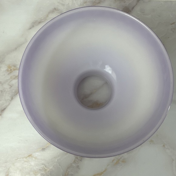 Purple Lavender Milk Glass Hobnail Lamp Shade 8" Fitter Vintage Replacement - Picture 7 of 10